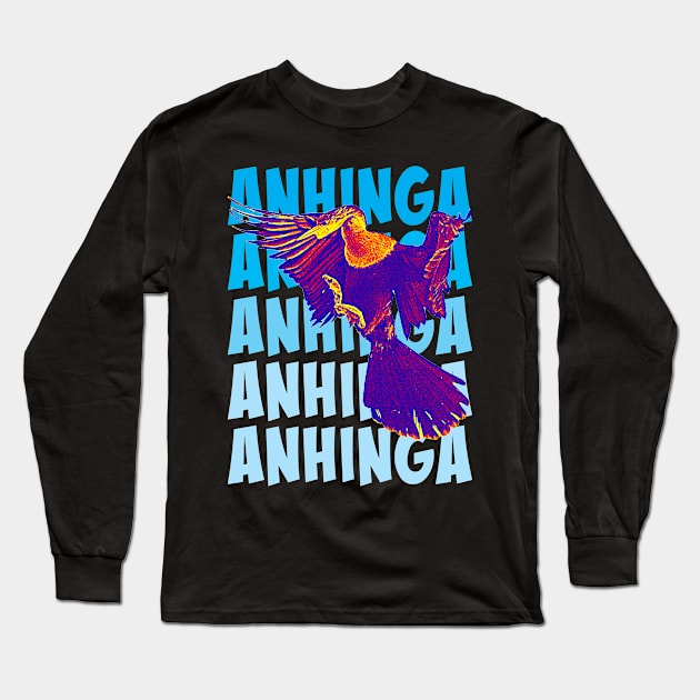 Anhinga Landing Long Sleeve T-Shirt by Ripples of Time